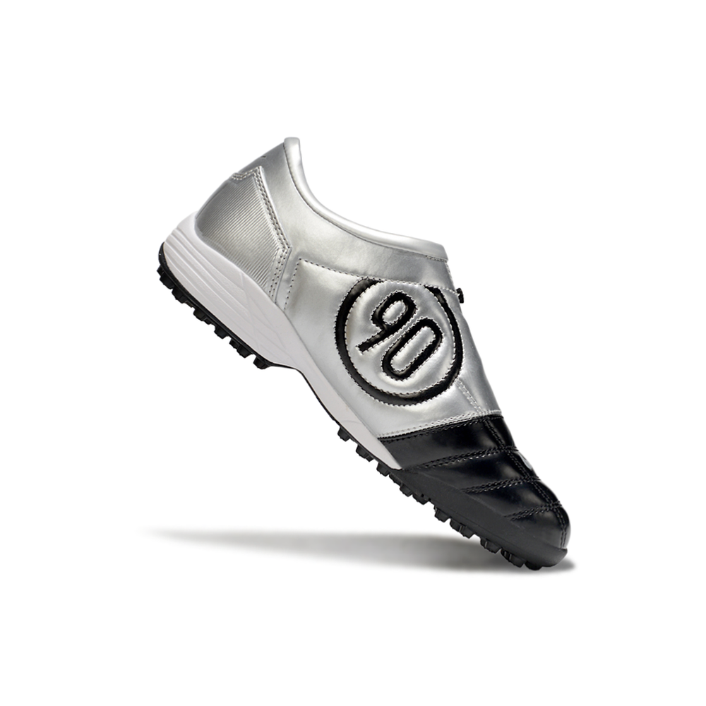 Chuteira Society Nike Total 90 TF Preto e Prata