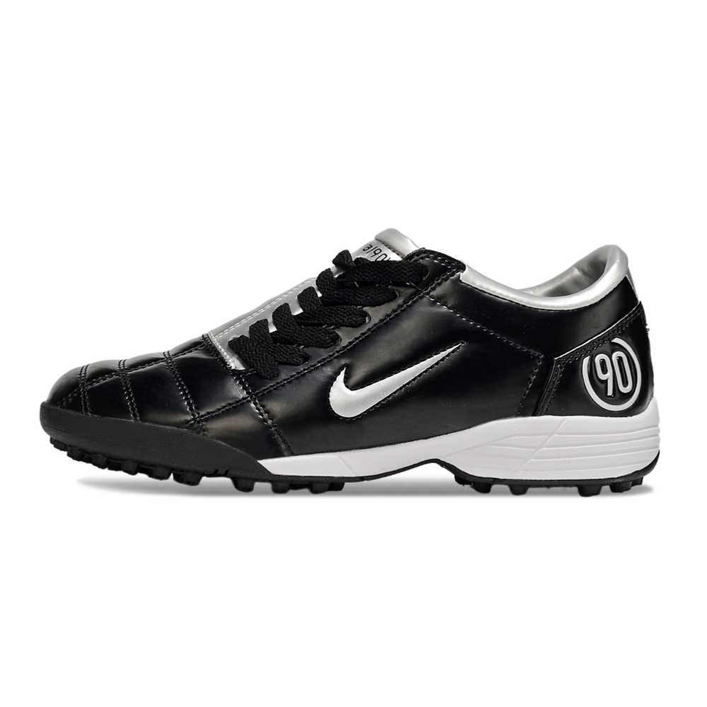 Chuteira Society Nike Total 90 TF Preto e Prata