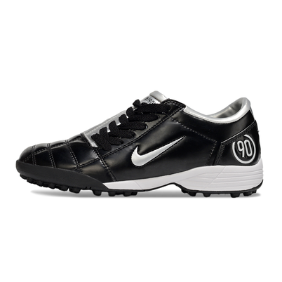 Chuteira Society Nike Total 90 TF Preto e Prata