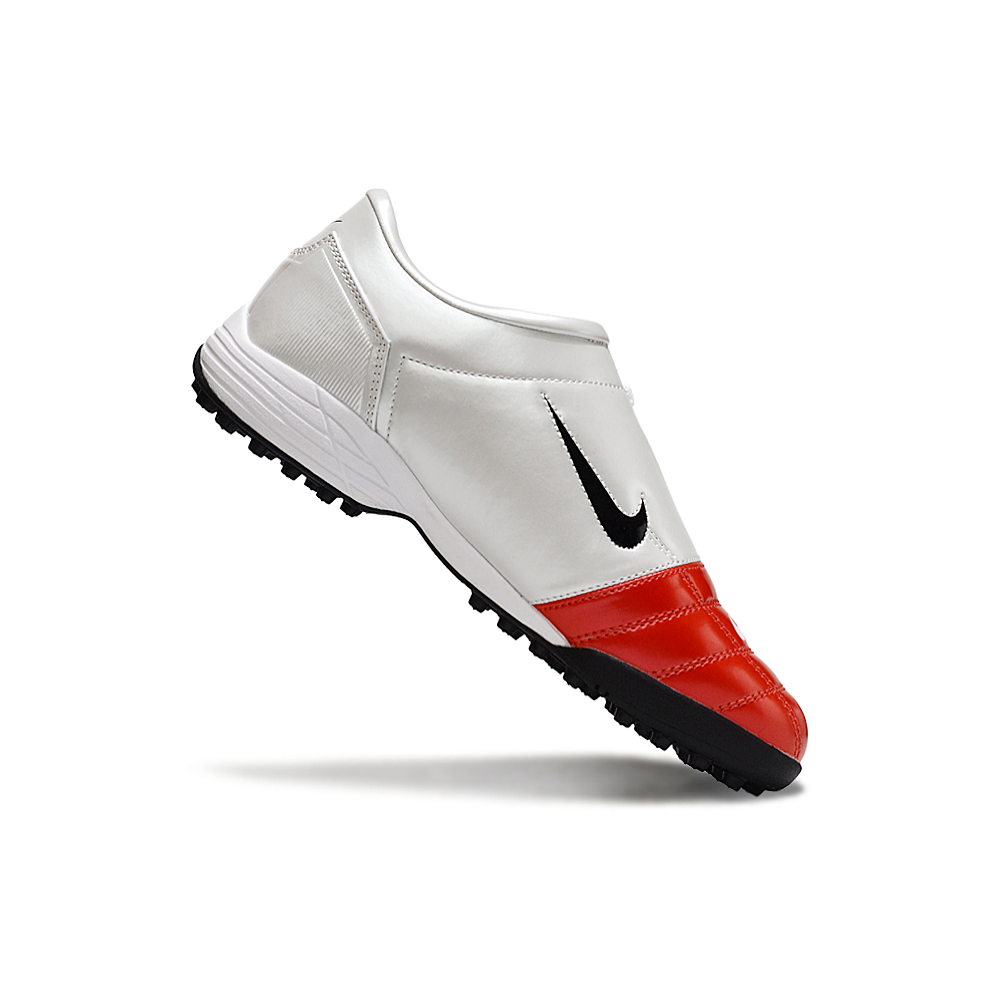 Chuteira Society Nike Total 90 TF Vermelha e Branca