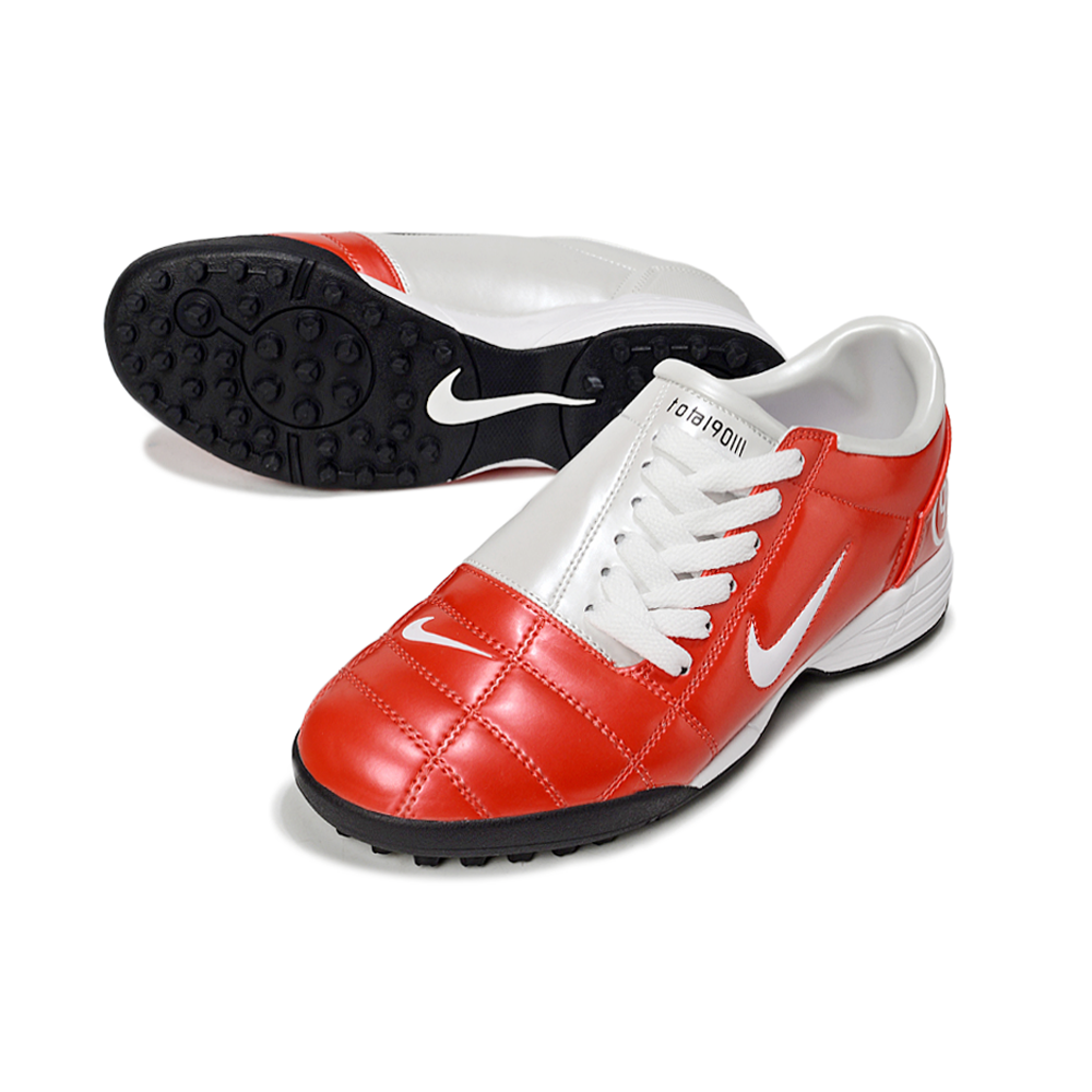 Chuteira Society Nike Total 90 TF Vermelha e Branca