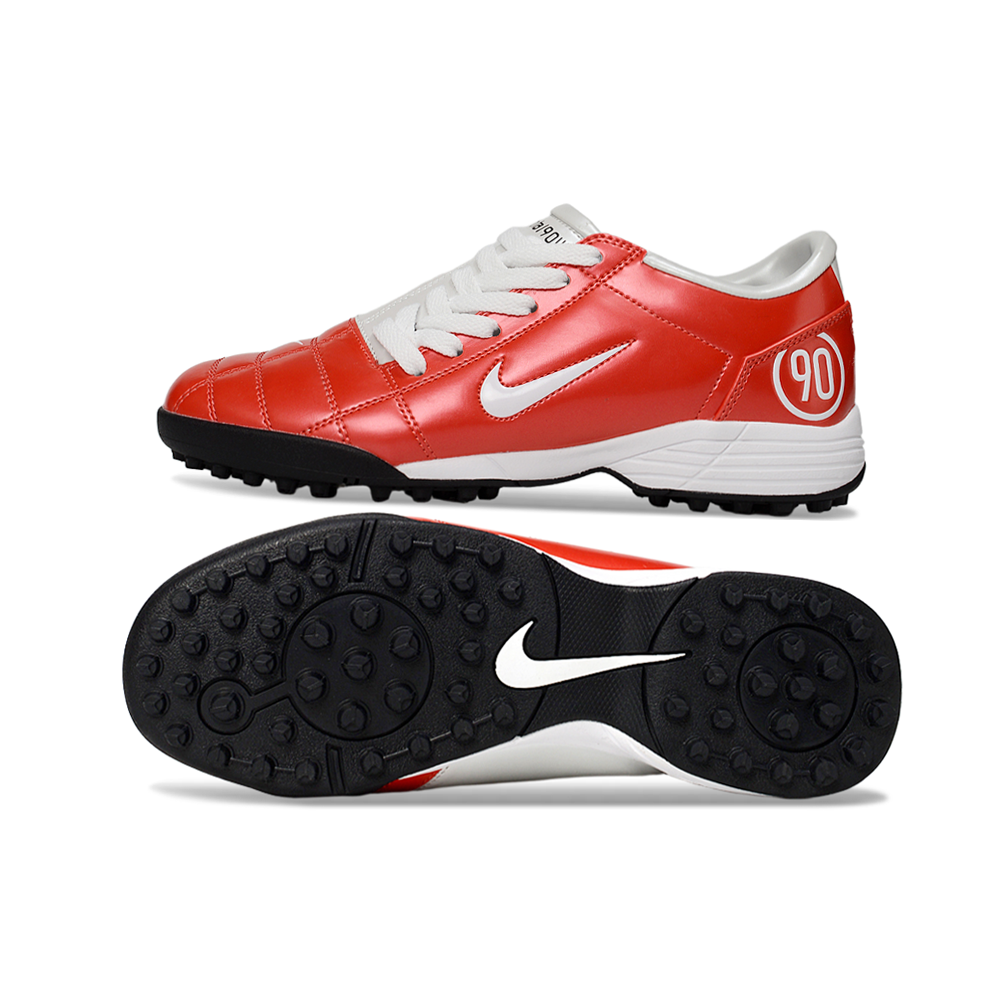 Chuteira Society Nike Total 90 TF Vermelha e Branca