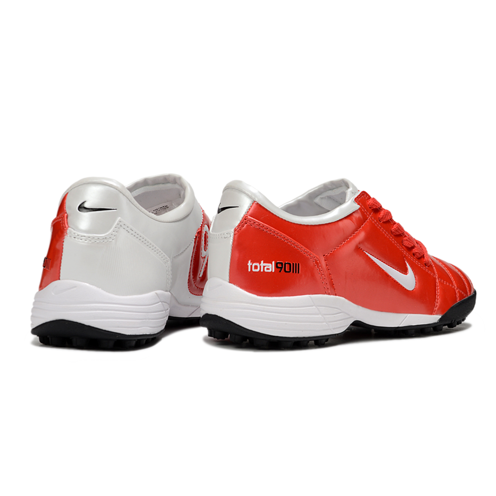 Chuteira Society Nike Total 90 TF Vermelha e Branco