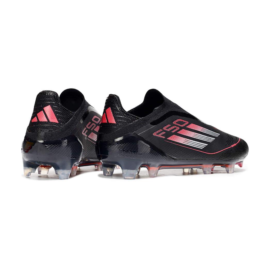 Chuteira Campo Adidas F50+ LL FG Preta e Vermelha 