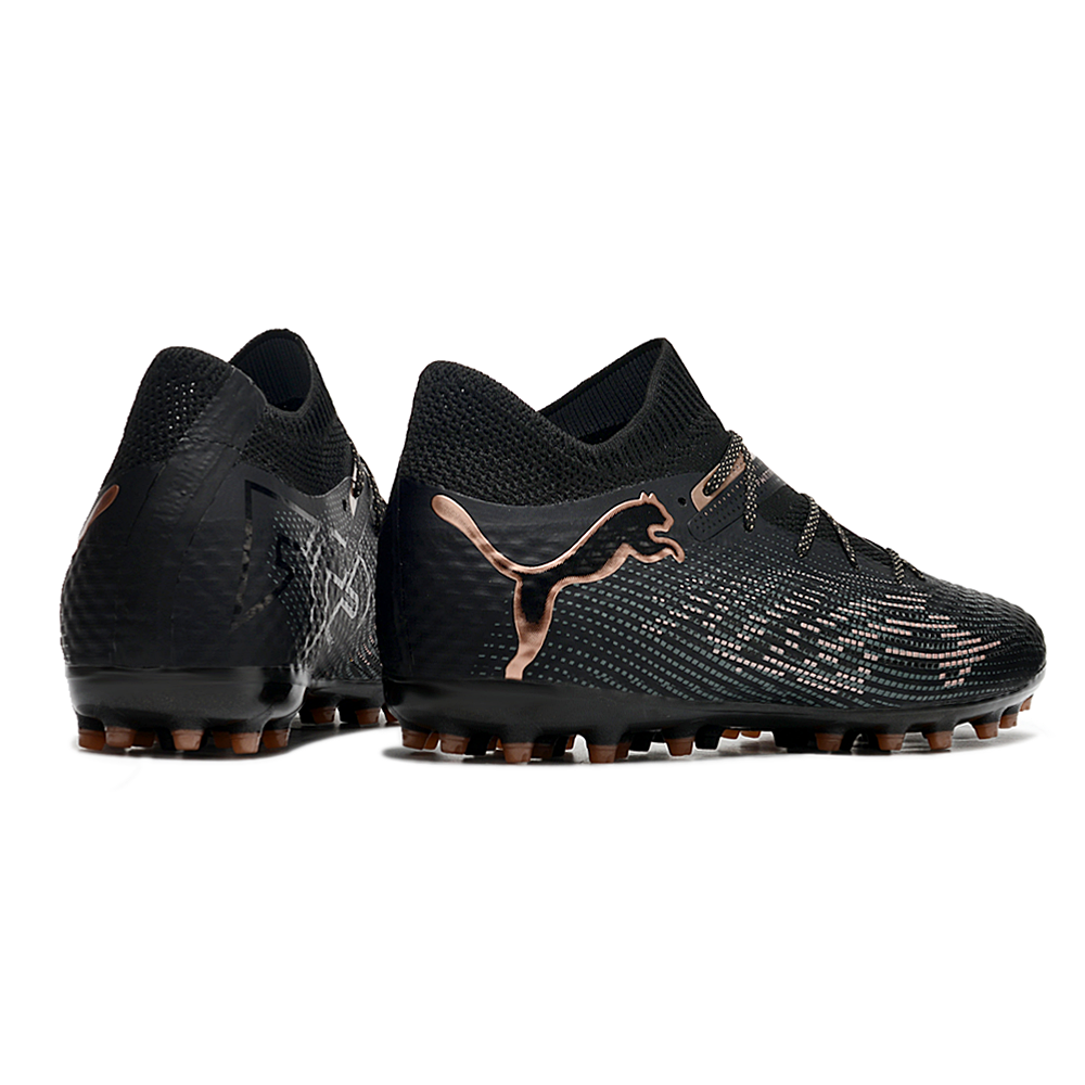 Chuteira Society Puma Future 7 MG Preta e Bronze 