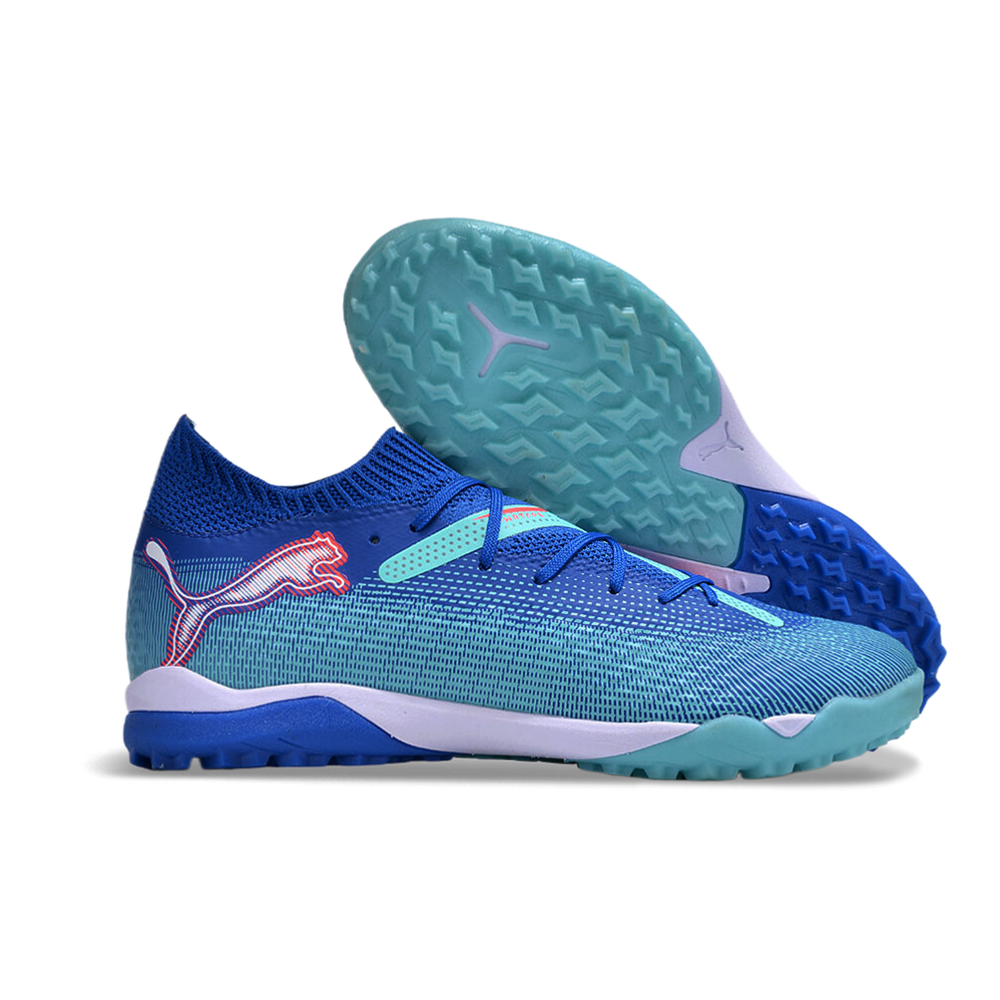 Chuteira Society Puma Future 7 TF Azul