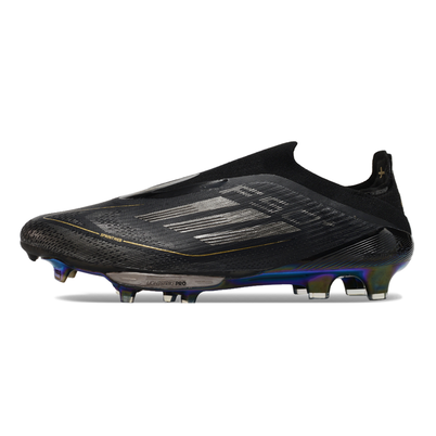 Chuteira Campo Adidas F50+ LL FG Preto e Dourado 