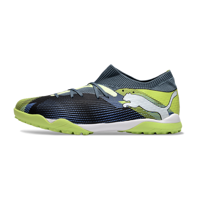 Chuteira Society Puma Future 7 TF Azul e Verde