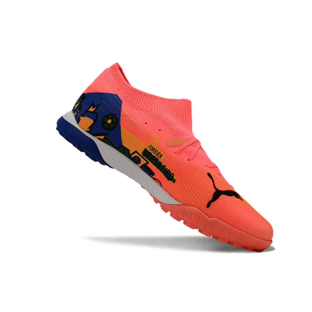 Chuteira Society Puma Future 7 TF Rosa