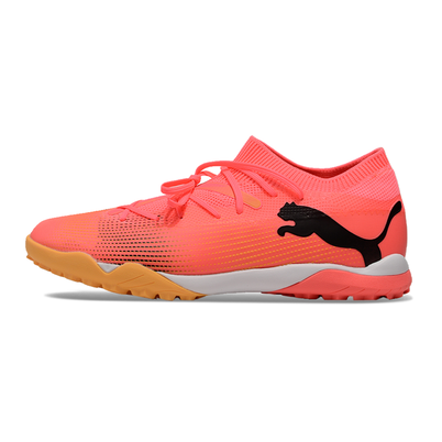Chuteira Society Puma Future 7 TF Rosa e Amarelo