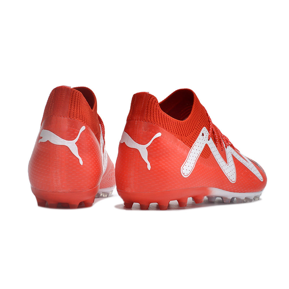 Chuteira Society Puma Future Ultimate MG Vermelho e Branco