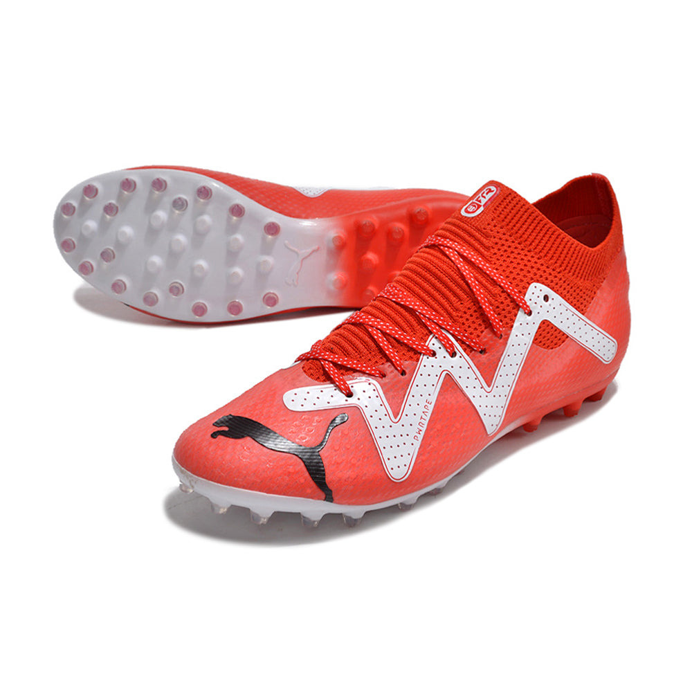 Chuteira Society Puma Future Ultimate MG Vermelho e Branco