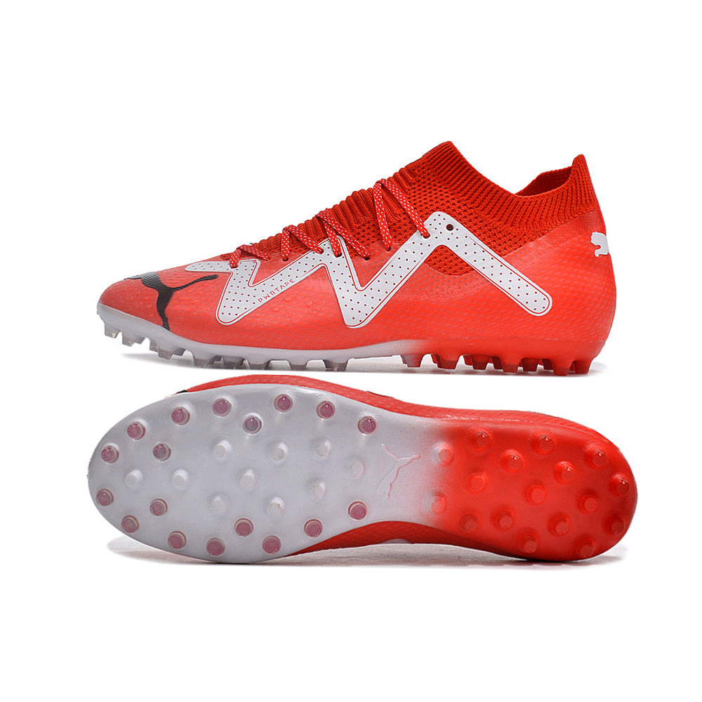Chuteira Society Puma Future Ultimate MG Vermelho e Branco