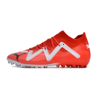 Chuteira Society Puma Future Ultimate MG Vermelho e Branco