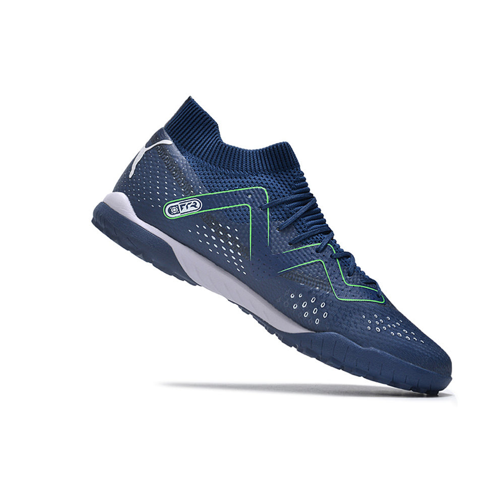 Chuteira Society Puma Future Ultimate TF Azul e Verde 