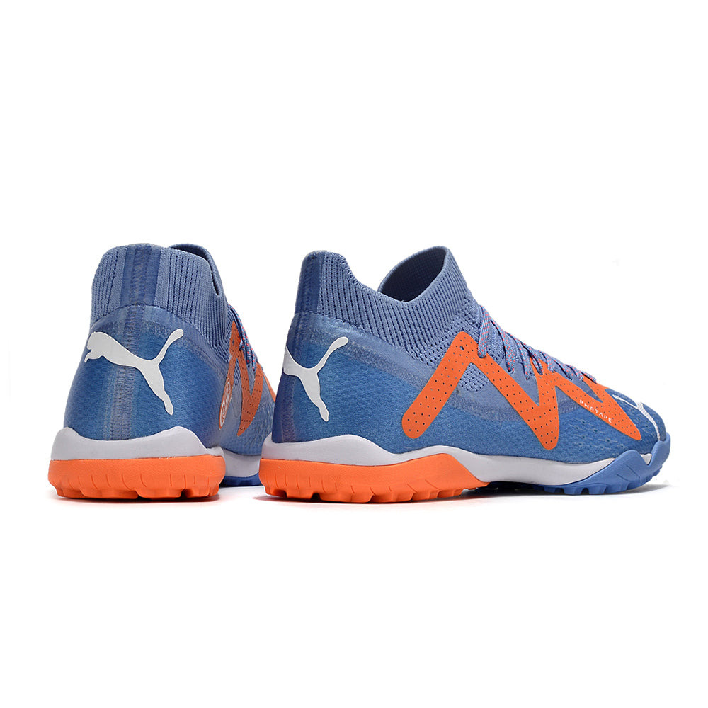Chuteira Society Puma Future Ultimate TF Roxa e Laranja 