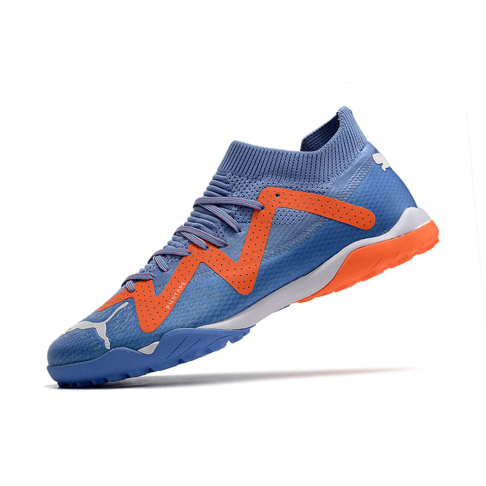 Chuteira Society Puma Future Ultimate TF Roxa e Laranja 