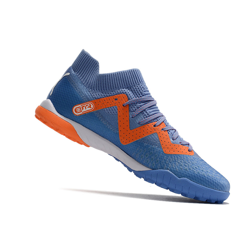 Chuteira Society Puma Future Ultimate TF Roxa e Laranja 