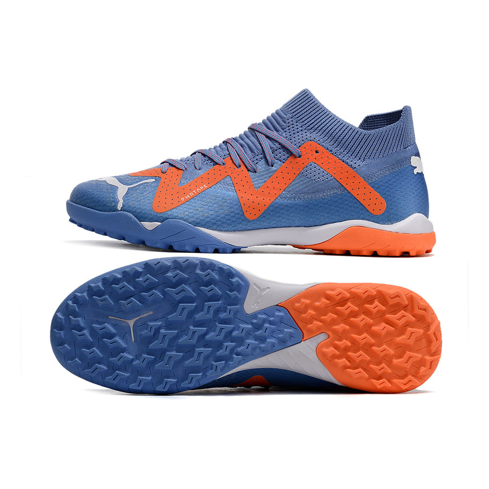 Chuteira Society Puma Future Ultimate TF Roxa e Laranja 