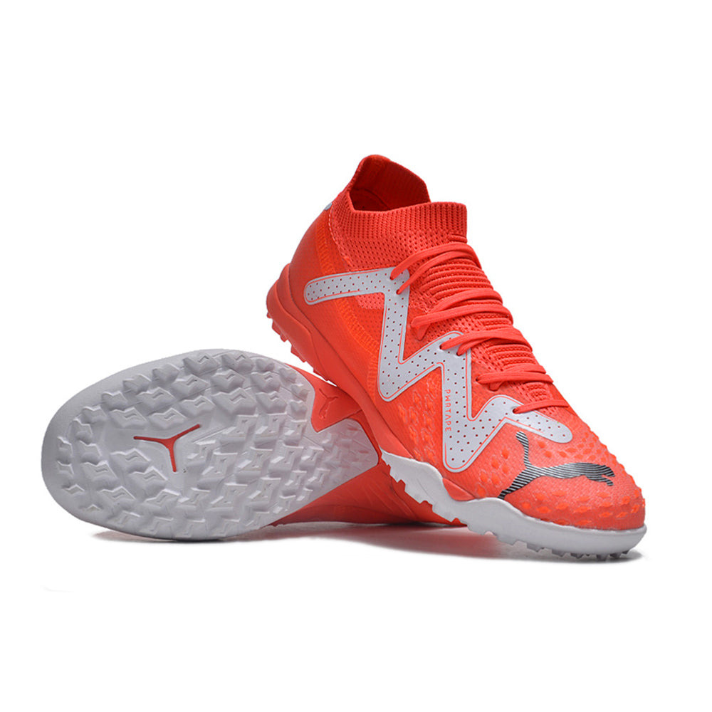 Chuteira Society Puma Future Ultimate TF Vermelha e Branca 