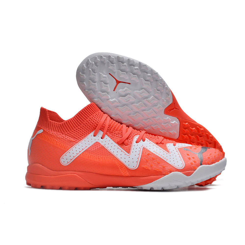 Chuteira Society Puma Future Ultimate TF Vermelha e Branca 