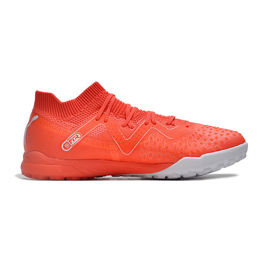 Chuteira Society Puma Future Ultimate TF Vermelha e Branca 