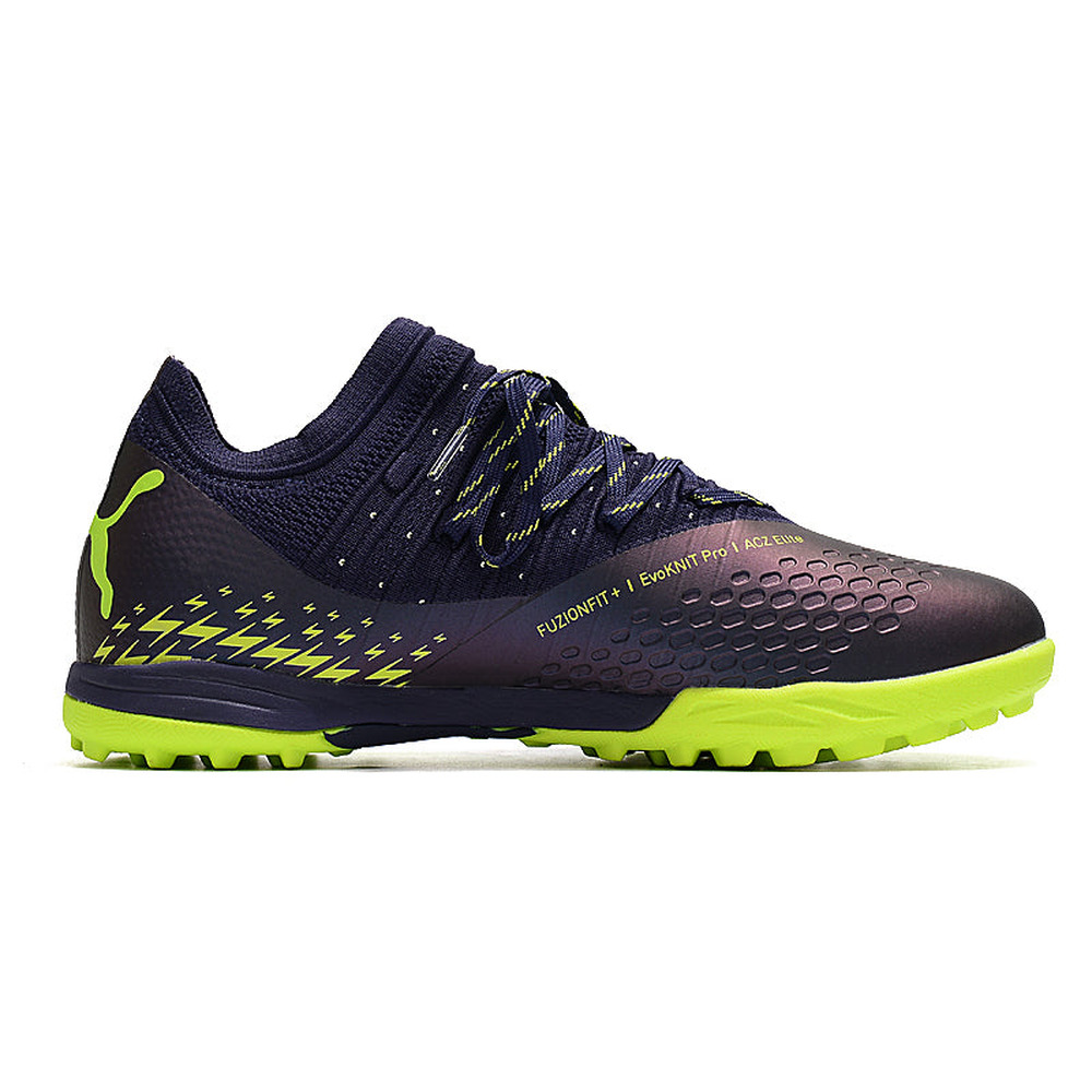 Chuteira Society Puma Future Z 1.3 TF Azul e Verde 