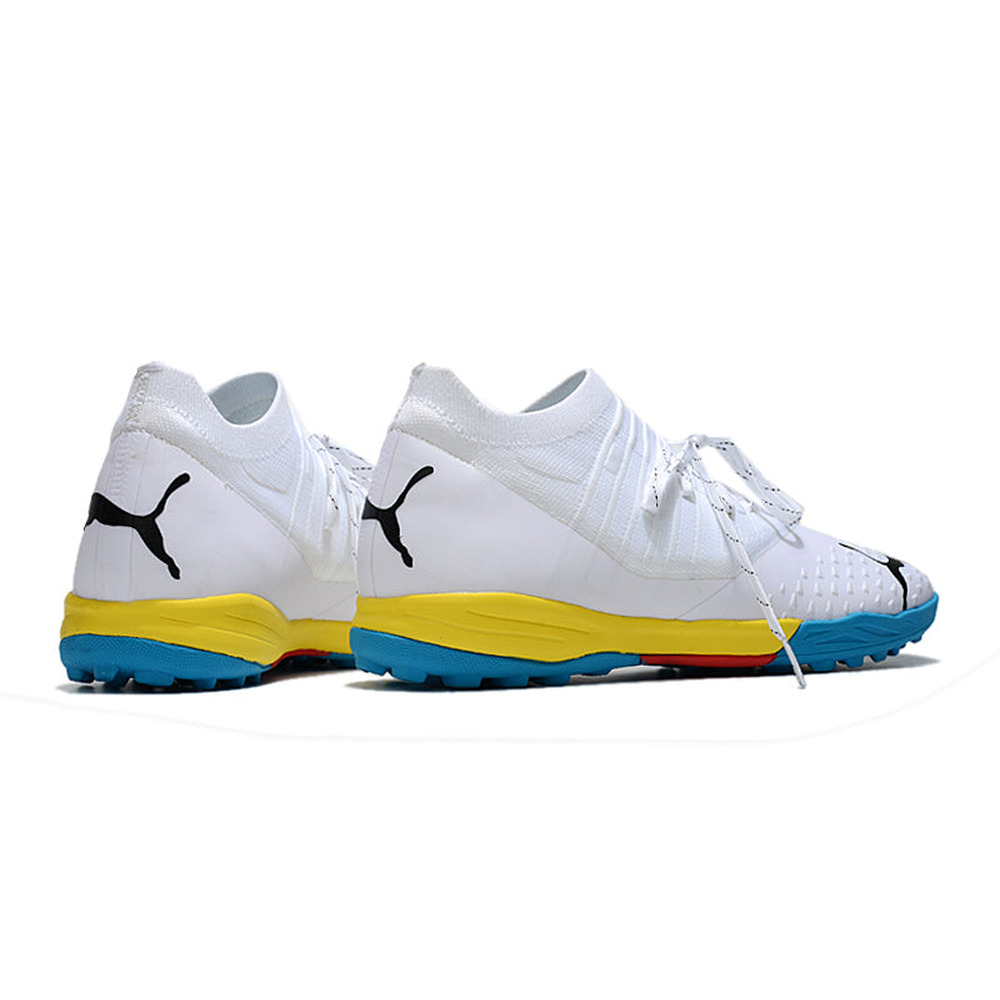 Chuteira Society Puma Future Z 1.3 TF Branca e Colorida