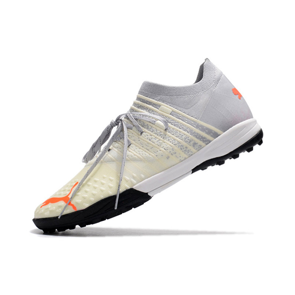 Chuteira Society Puma Future Z 1.3 TF Cinza e Branco 