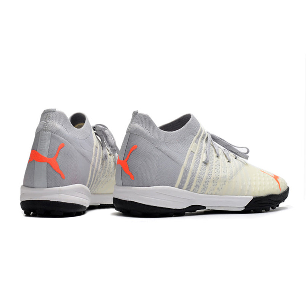 Chuteira Society Puma Future Z 1.3 TF Cinza e Branco 
