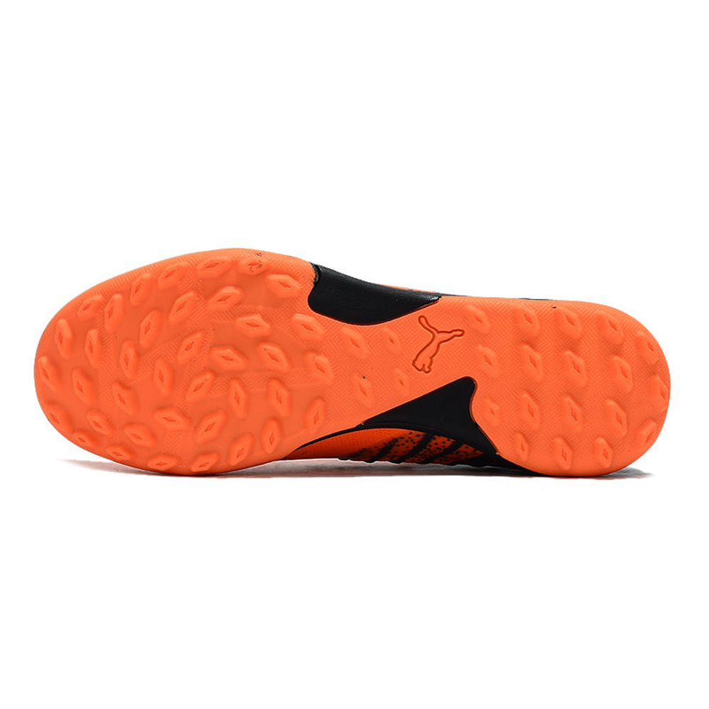 Chuteira Society Puma Future Z 1.3 TF Laranja e Preta 