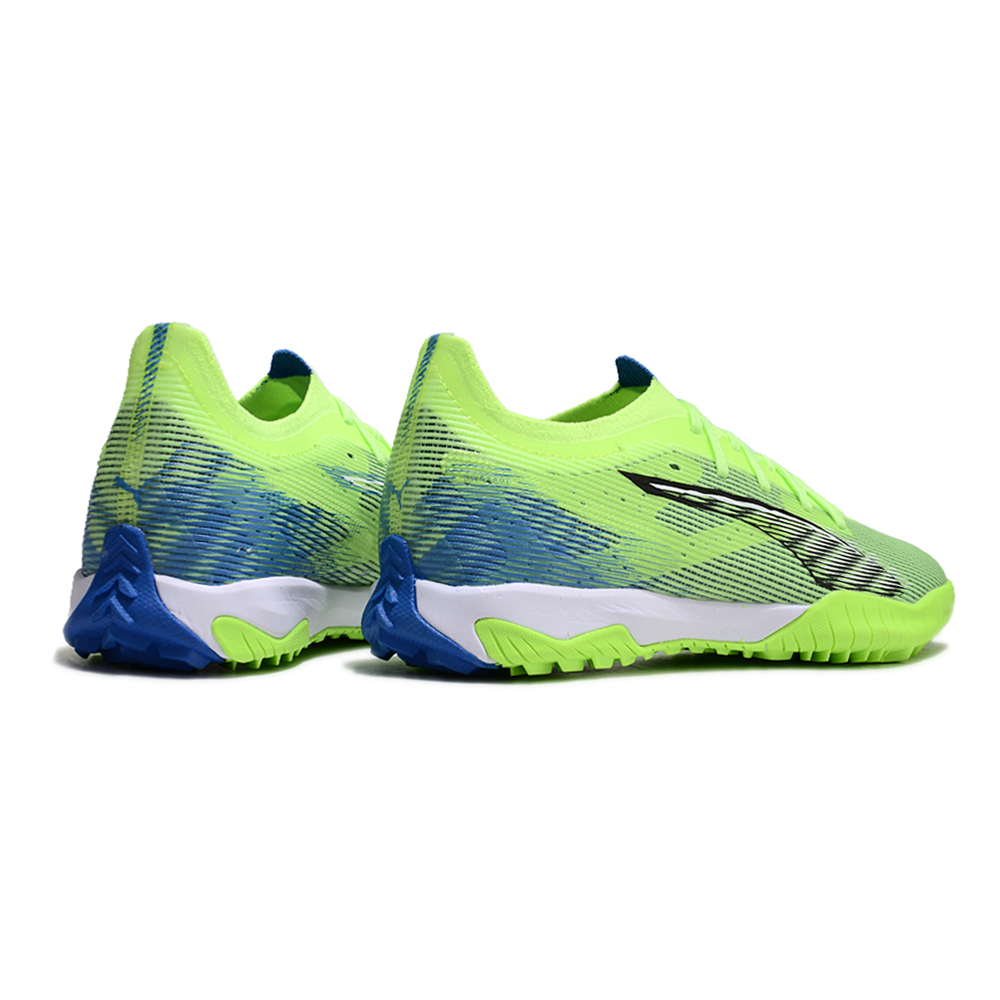 Chuteira Society Puma Ultra 5 Ultimate TF Verde e Azul 