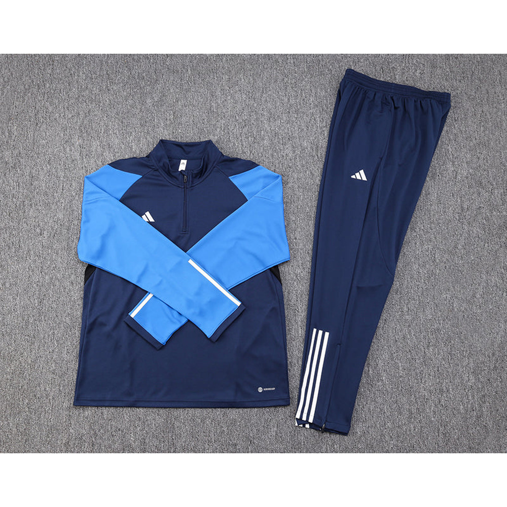 Conjunto de Frio Adidas Training Azul Claro, Azul Marinho e Branco