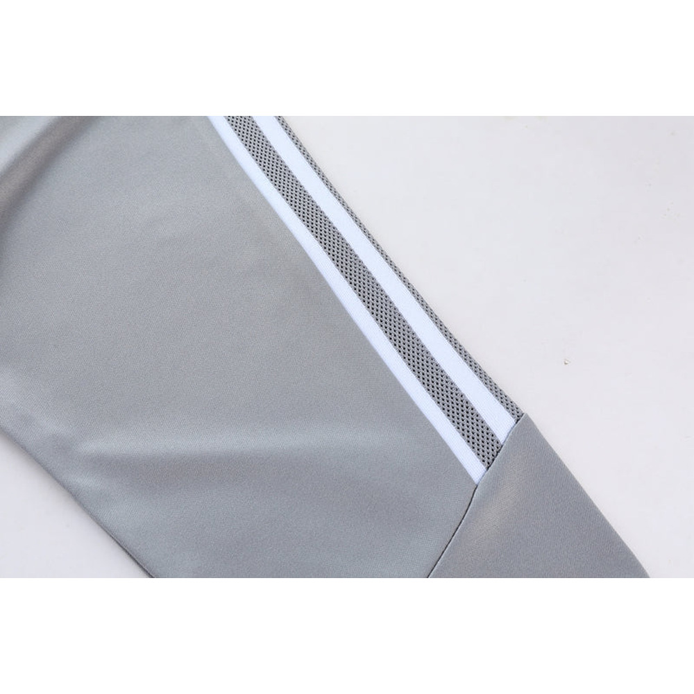 Conjunto de Frio Adidas Training Cinza, Branco e Preto