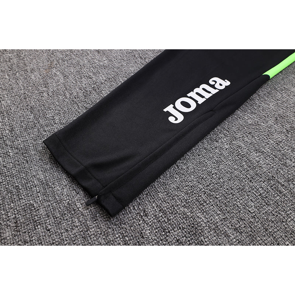 Conjunto de Frio Joma Training Preto e Verde Neon