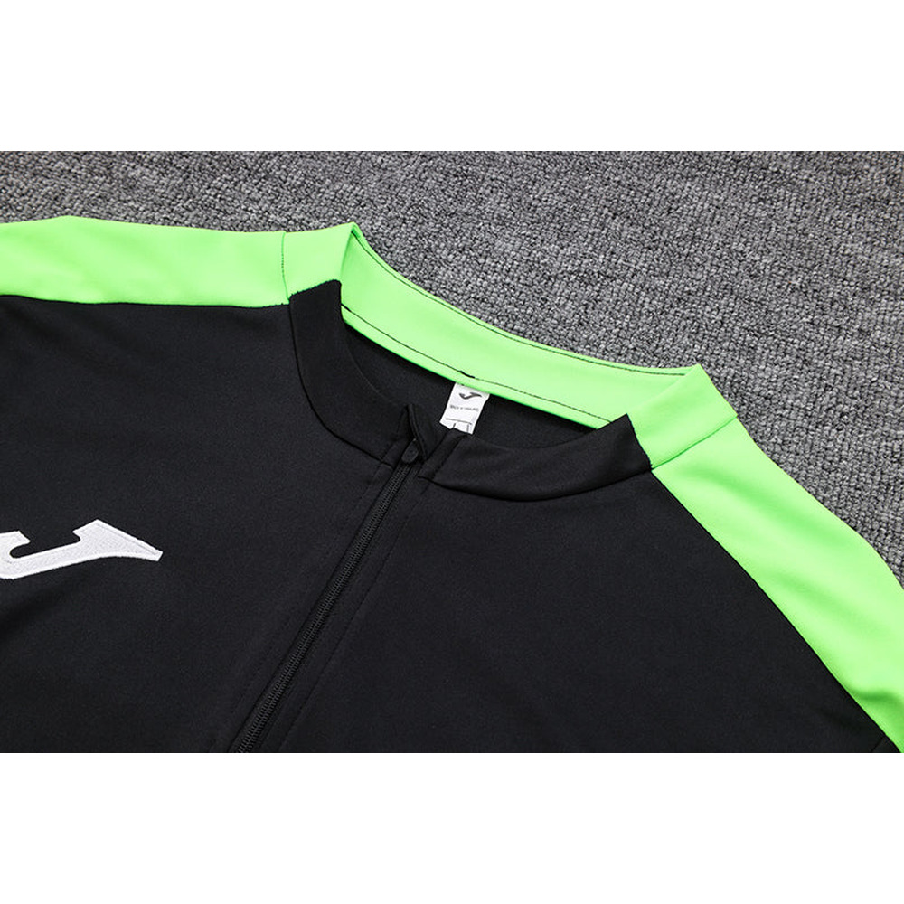 Conjunto de Frio Joma Training Preto e Verde Neon
