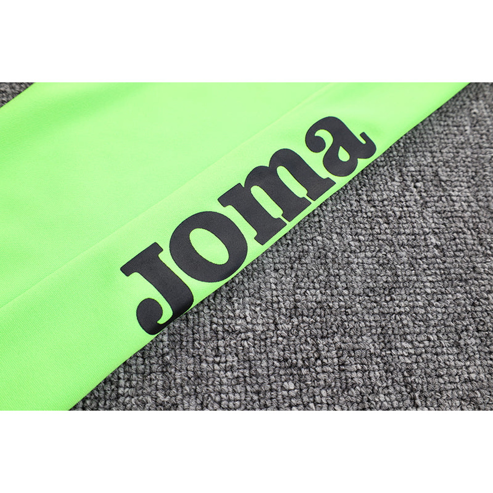 Conjunto de Frio Joma Training Preto e Verde Neon