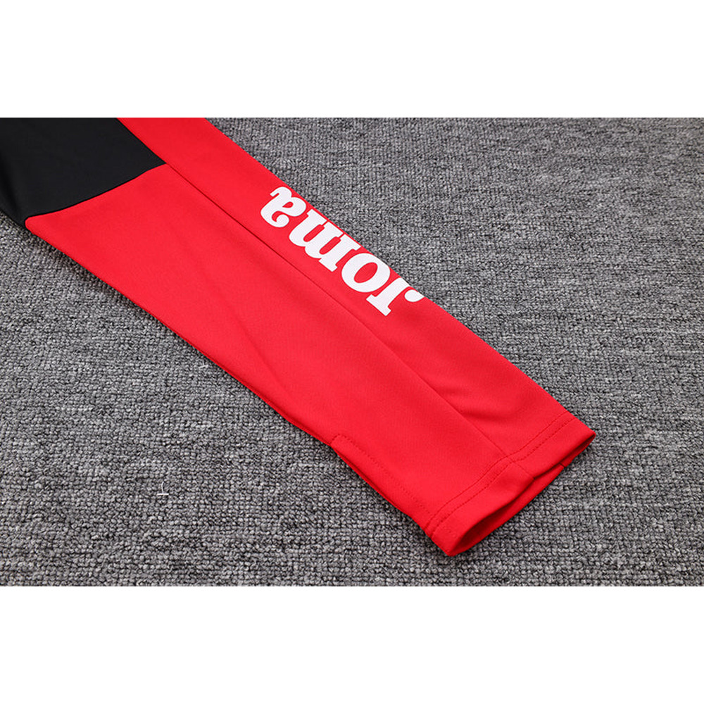 Conjunto de Frio Joma Training Preto e Vermelho