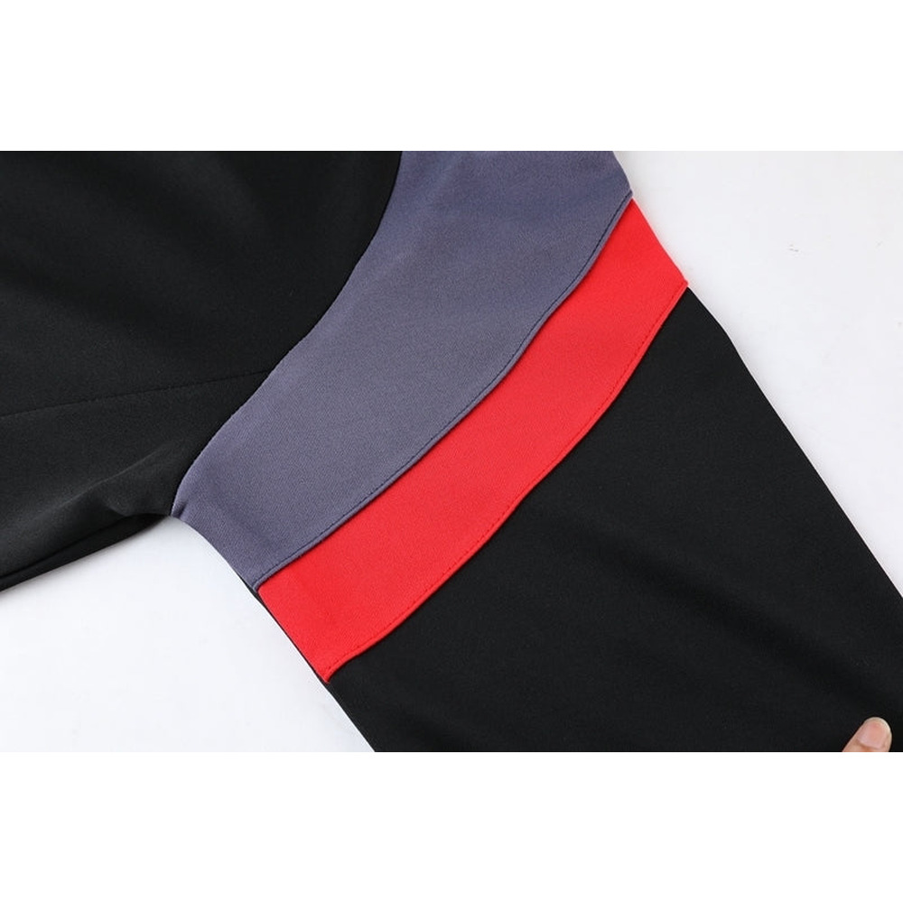 Conjunto de Frio Nike Sportswear Preto, Cinza e Vermelho