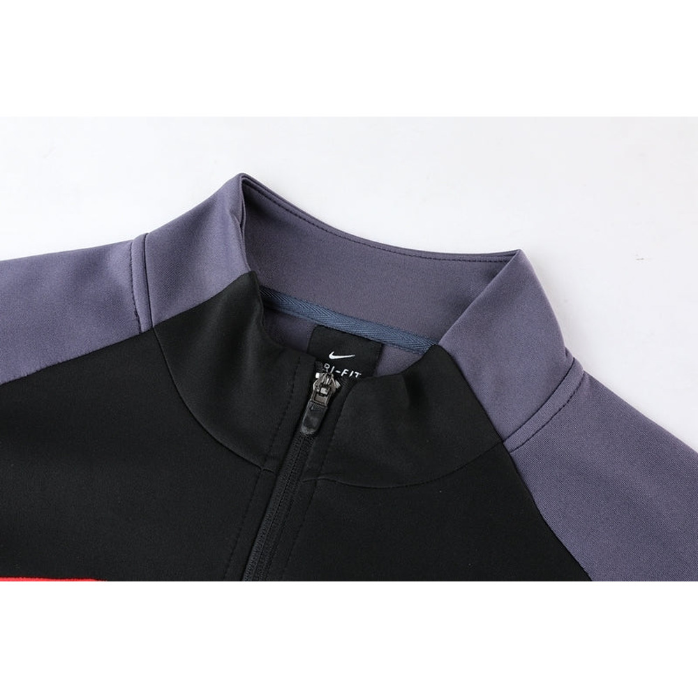Conjunto de Frio Nike Sportswear Preto, Cinza e Vermelho