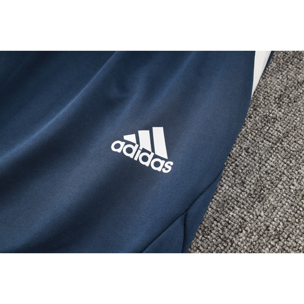 Conjunto de Moletom Adidas Sportswear com Touca Azul e Branco