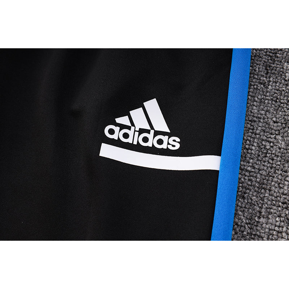Conjunto de Moletom Adidas Sportswear com Touca Azul e Preto