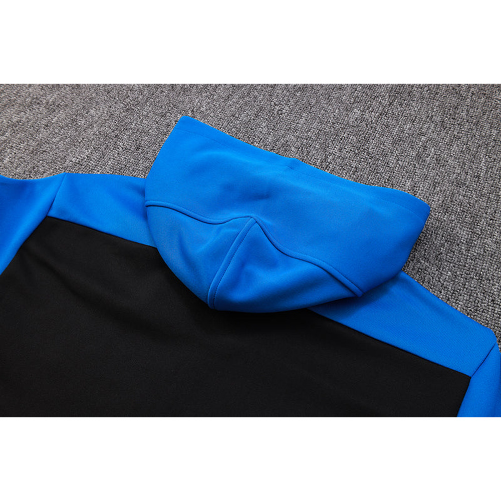 Conjunto de Moletom Adidas Sportswear com Touca Azul e Preto