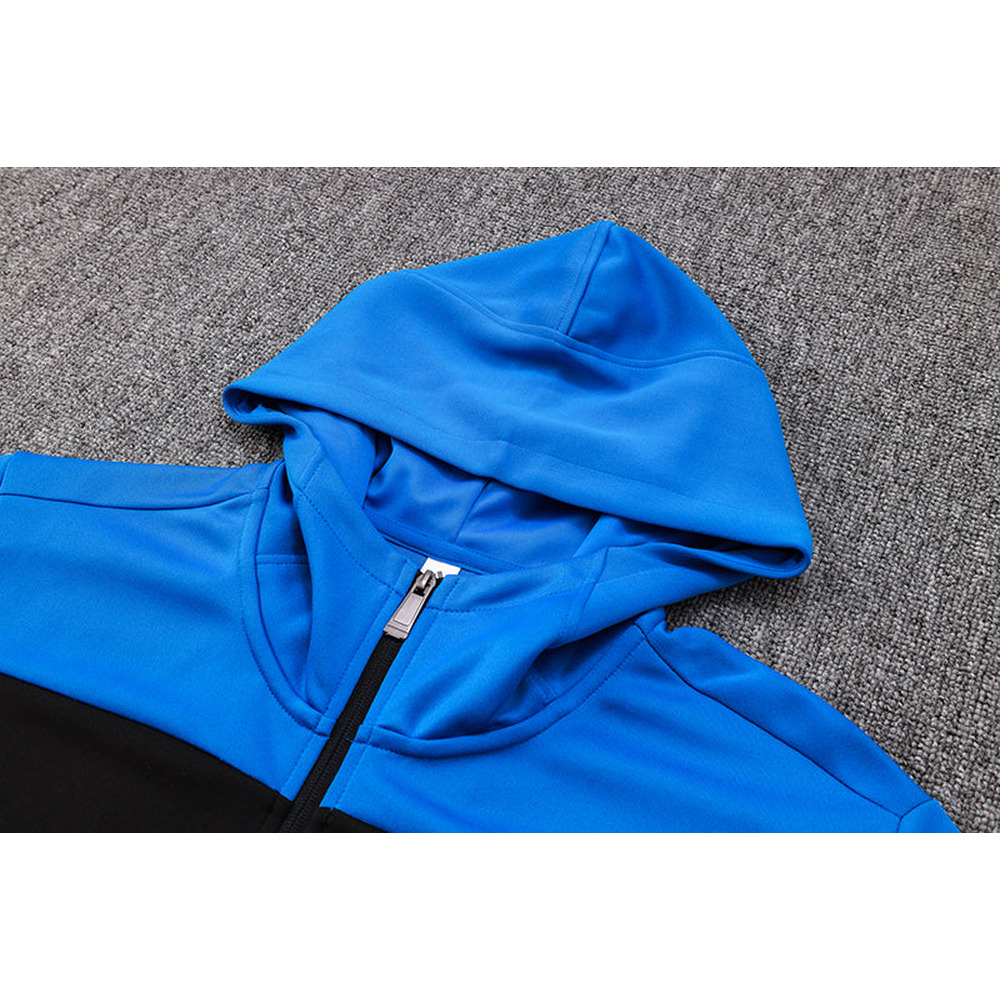 Conjunto de Moletom Adidas Sportswear com Touca Azul e Preto