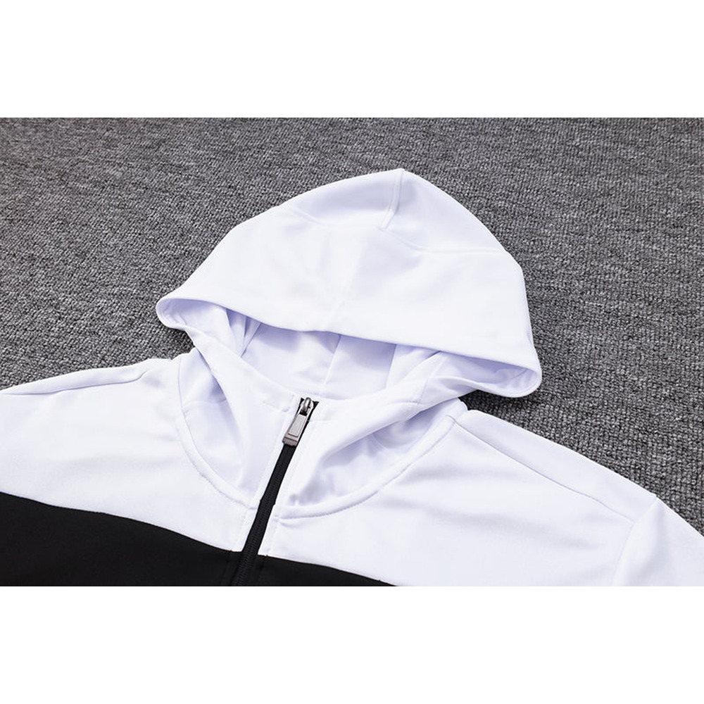 Conjunto de Moletom Adidas Sportswear com Touca Preto e Branco
