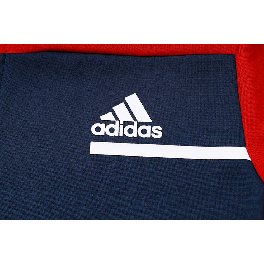 Conjunto de Moletom Adidas Sportswear com Touca Vermelho e Azul