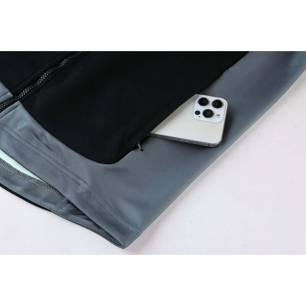 Conjunto de Moletom Nike com Touca Preto e Cinza