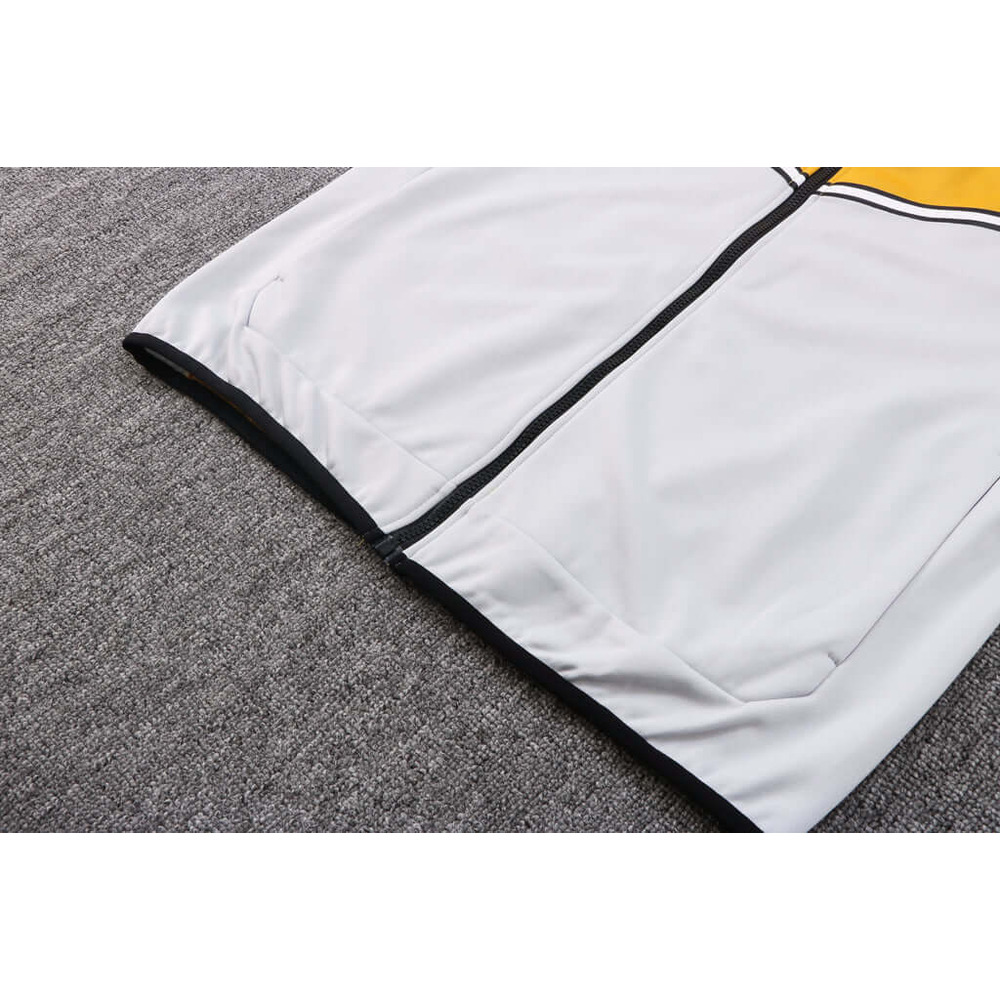 Conjunto de Moletom Nike Sportswear Tech Fleece com Touca Amarelo e Cinza