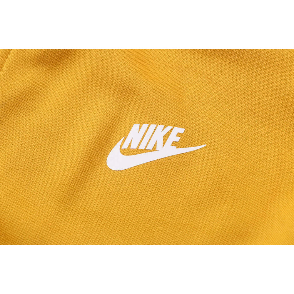 Conjunto de Moletom Nike Sportswear Tech Fleece com Touca Amarelo e Cinza
