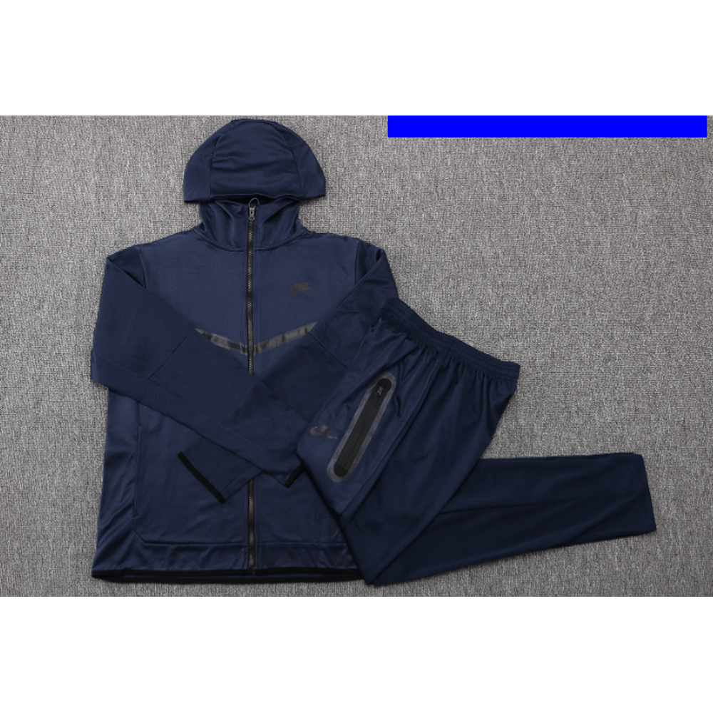 Conjunto de Moletom Nike Sportswear Tech Fleece com Touca Azul
